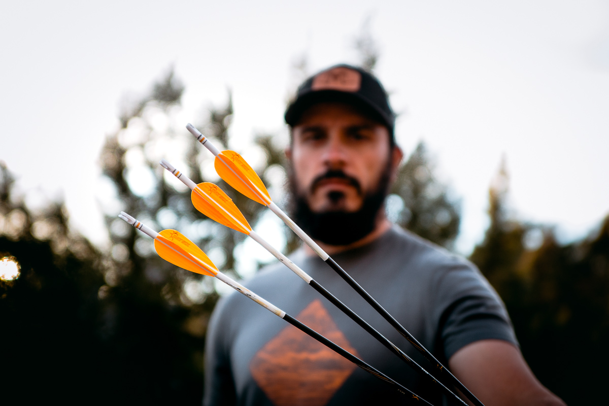 Josh Kirchner holding 3 day six hd arrows