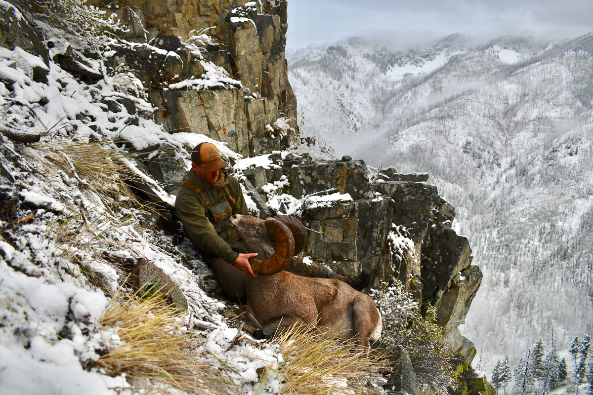 Paul Peterson with his Bighorn Sheep