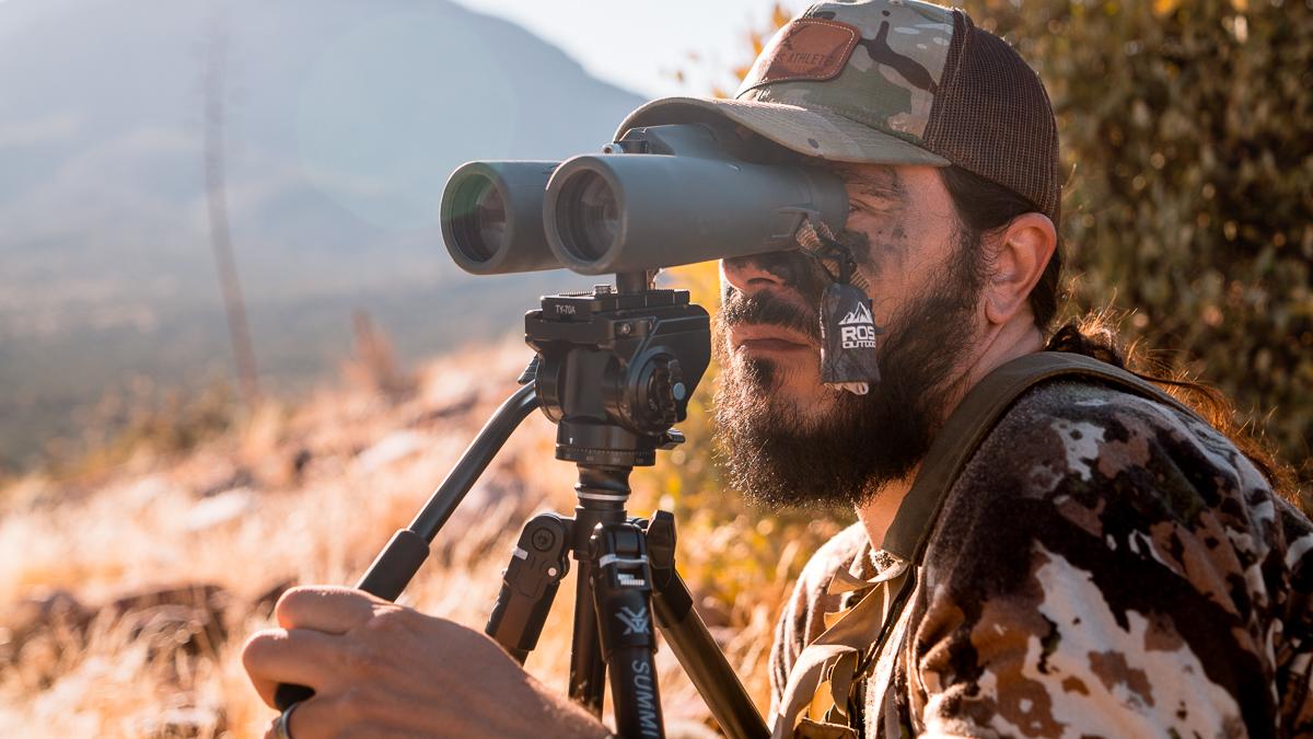 Josh Kirchner from Dialed in Hunter Using Binoculars to Glass for Elk